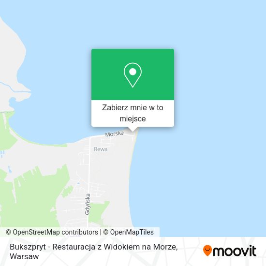 Mapa Bukszpryt - Restauracja z Widokiem na Morze