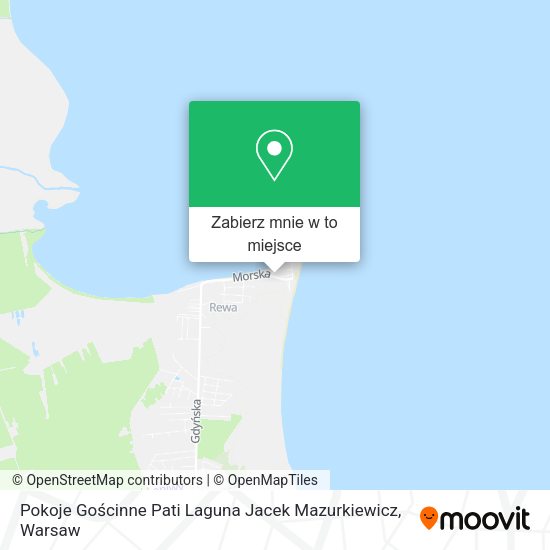 Mapa Pokoje Gościnne Pati Laguna Jacek Mazurkiewicz