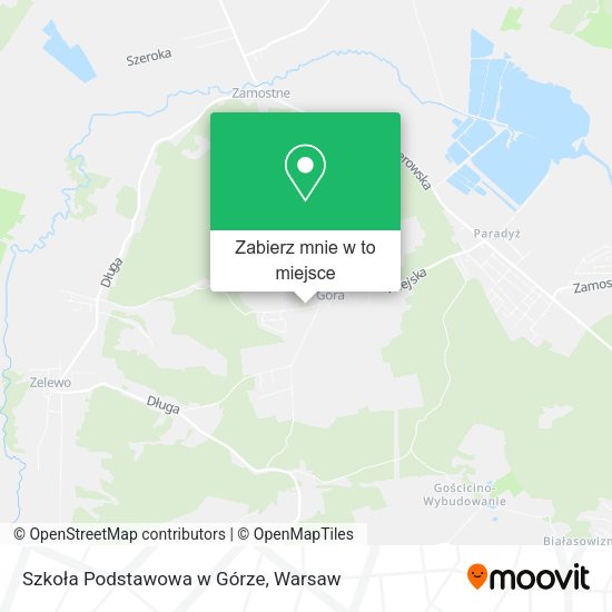 Mapa Szkoła Podstawowa w Górze