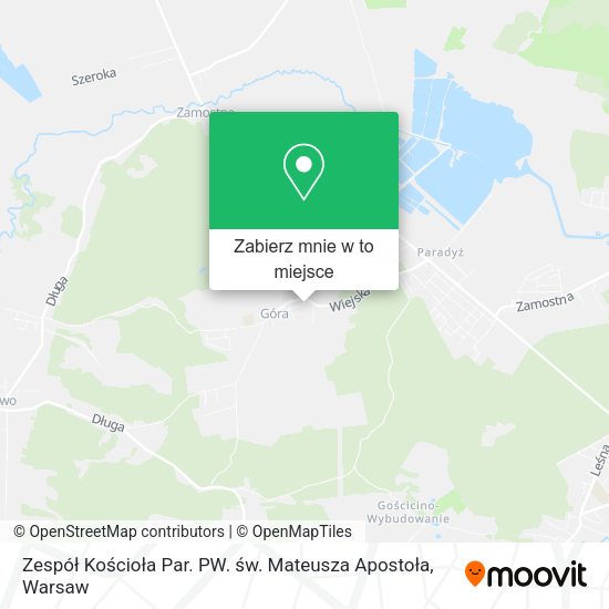 Mapa Zespół Kościoła Par. PW. św. Mateusza Apostoła