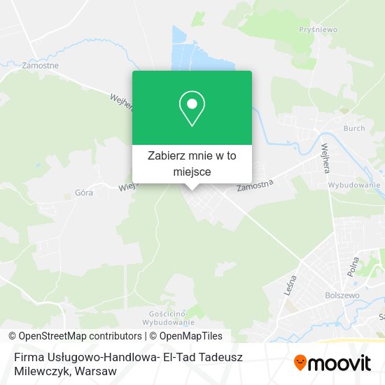 Mapa Firma Usługowo-Handlowa- El-Tad Tadeusz Milewczyk