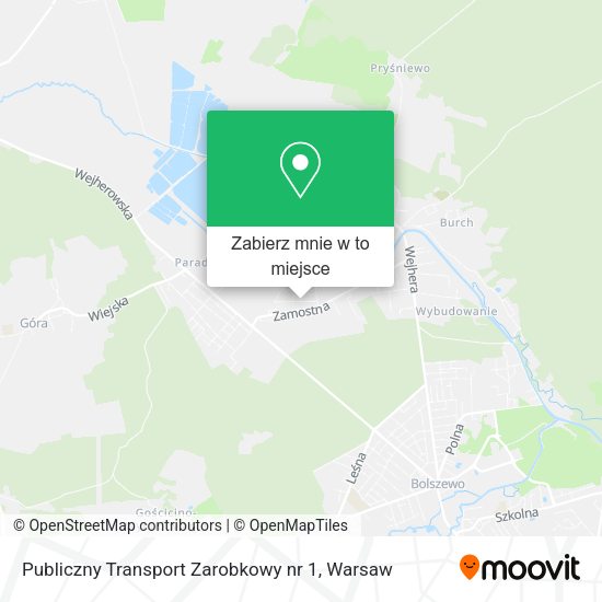 Mapa Publiczny Transport Zarobkowy nr 1