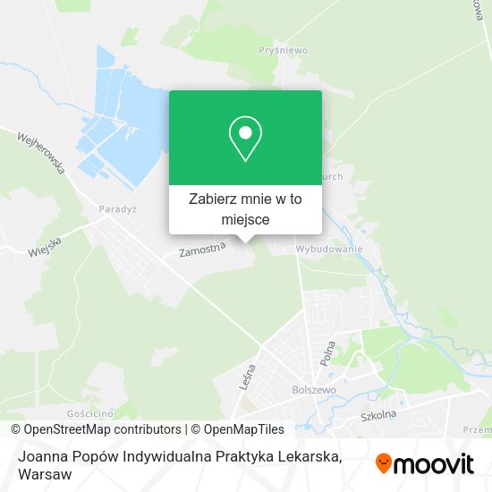 Mapa Joanna Popów Indywidualna Praktyka Lekarska