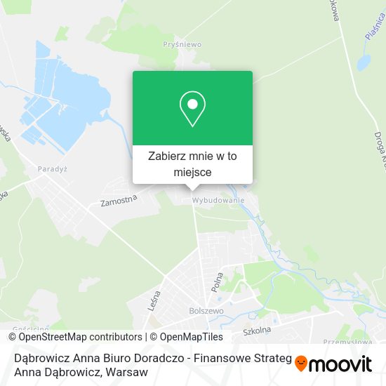 Mapa Dąbrowicz Anna Biuro Doradczo - Finansowe Strateg Anna Dąbrowicz