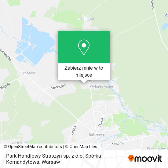 Mapa Park Handlowy Straszyn sp. z o.o. Spółka Komandytowa