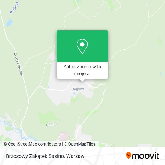 Mapa Brzozowy Zakątek Sasino