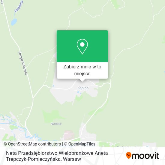 Mapa Neta Przedsiębiorstwo Wielobranżowe Aneta Trepczyk-Pomieczyńska