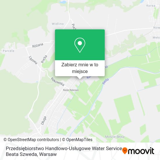 Mapa Przedsiębiorstwo Handlowo-Usługowe Water Service Beata Szweda