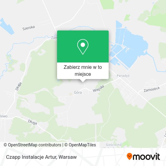 Mapa Czapp Instalacje Artur