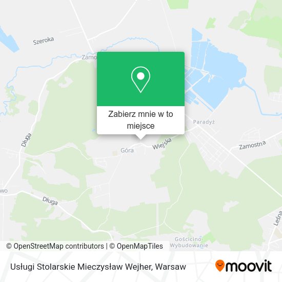 Mapa Usługi Stolarskie Mieczysław Wejher