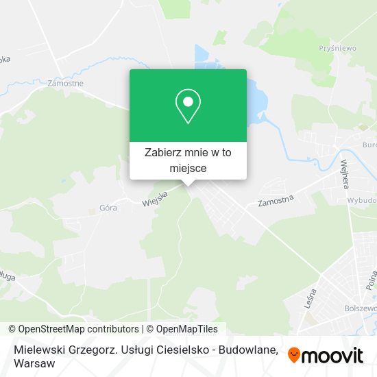 Mapa Mielewski Grzegorz. Usługi Ciesielsko - Budowlane