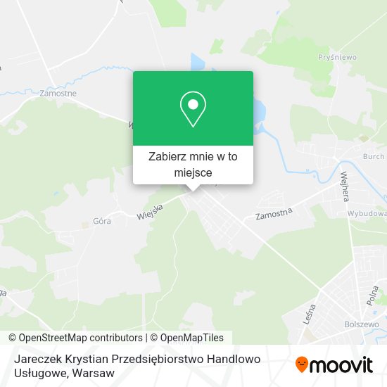 Mapa Jareczek Krystian Przedsiębiorstwo Handlowo Usługowe