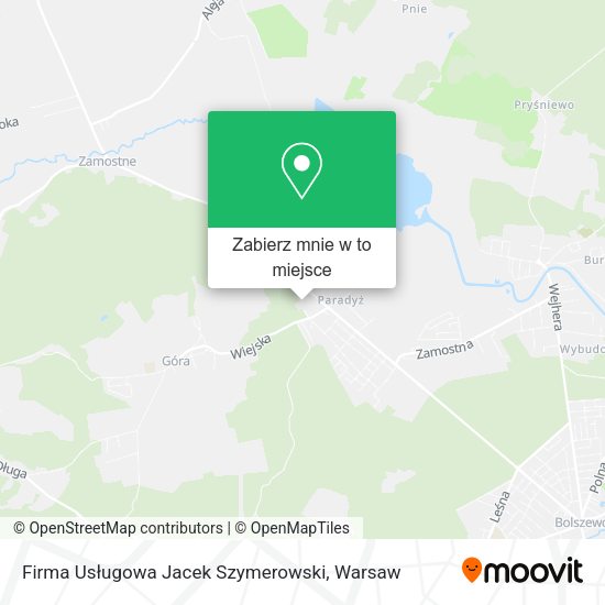 Mapa Firma Usługowa Jacek Szymerowski