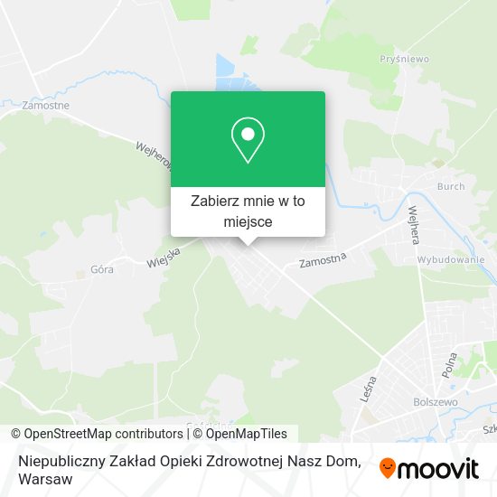 Mapa Niepubliczny Zakład Opieki Zdrowotnej Nasz Dom