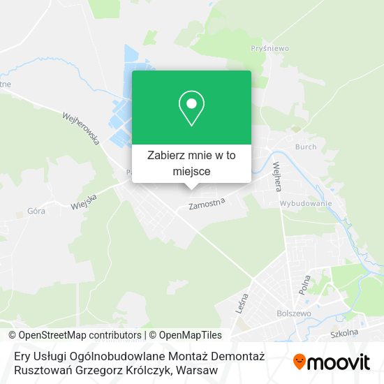 Mapa Ery Usługi Ogólnobudowlane Montaż Demontaż Rusztowań Grzegorz Królczyk