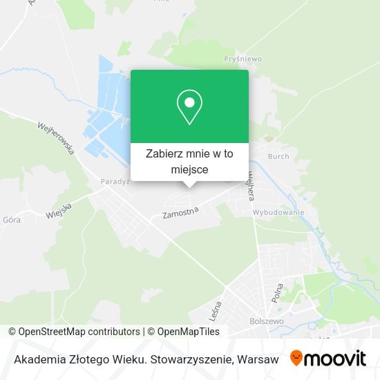 Mapa Akademia Złotego Wieku. Stowarzyszenie