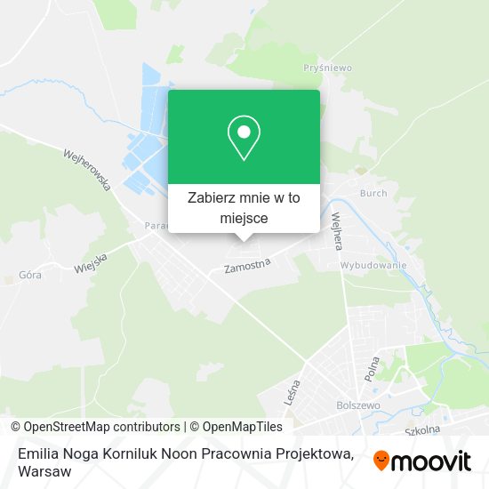 Mapa Emilia Noga Korniluk Noon Pracownia Projektowa