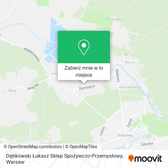 Mapa Dębkowski Łukasz Sklep Spożywczo-Przemysłowy