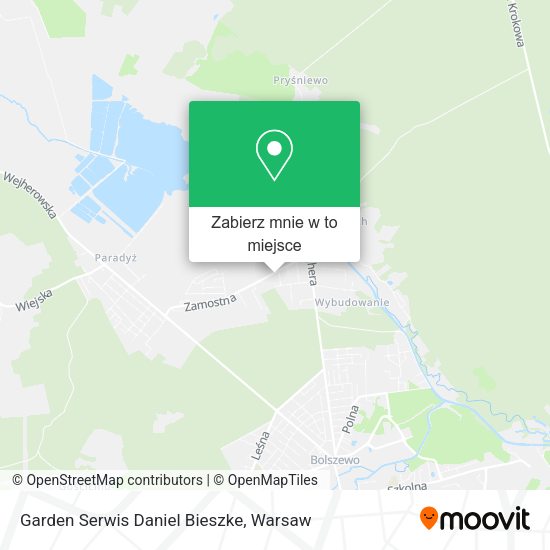 Mapa Garden Serwis Daniel Bieszke