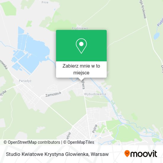 Mapa Studio Kwiatowe Krystyna Glowienka