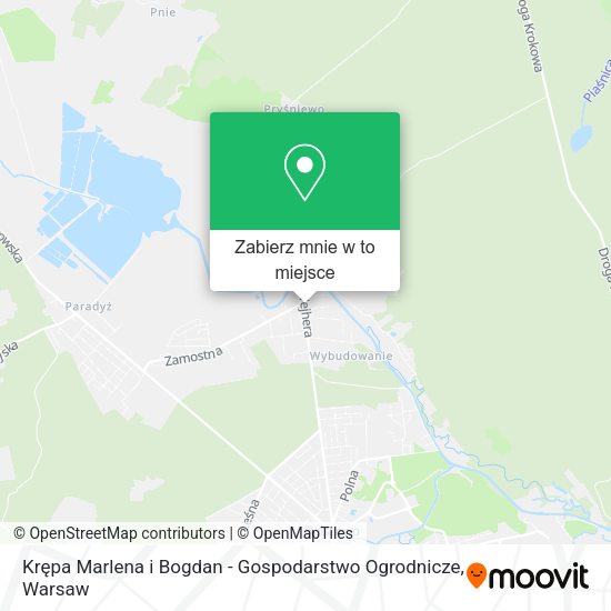 Mapa Krępa Marlena i Bogdan - Gospodarstwo Ogrodnicze