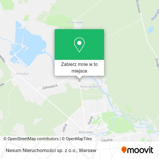 Mapa Nexum Nieruchomości sp. z o.o.