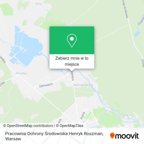 Mapa Pracownia Ochrony Środowiska Henryk Roszman