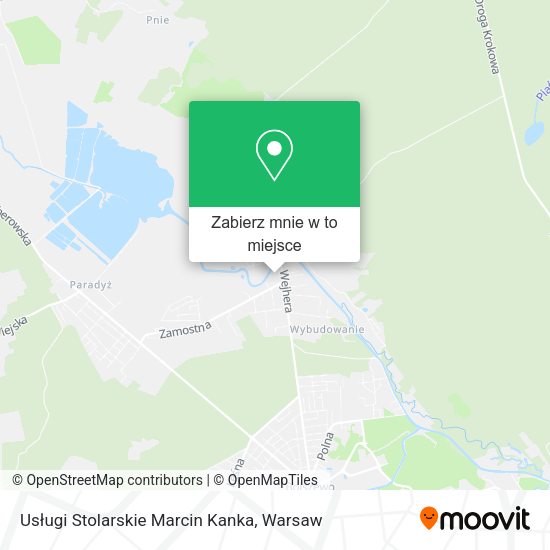 Mapa Usługi Stolarskie Marcin Kanka