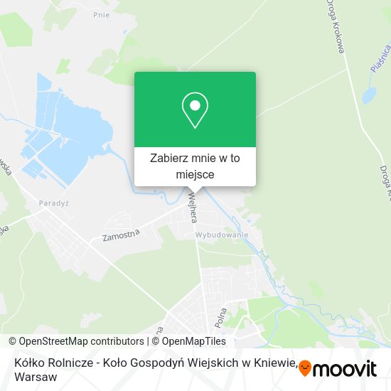 Mapa Kółko Rolnicze - Koło Gospodyń Wiejskich w Kniewie