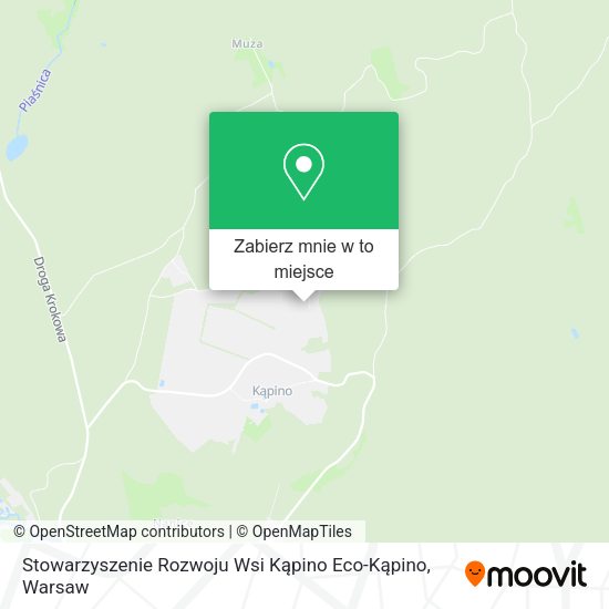 Mapa Stowarzyszenie Rozwoju Wsi Kąpino Eco-Kąpino