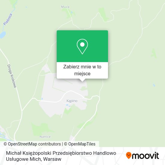 Mapa Michał Księżopolski Przedsiębiorstwo Handlowo Usługowe Mich