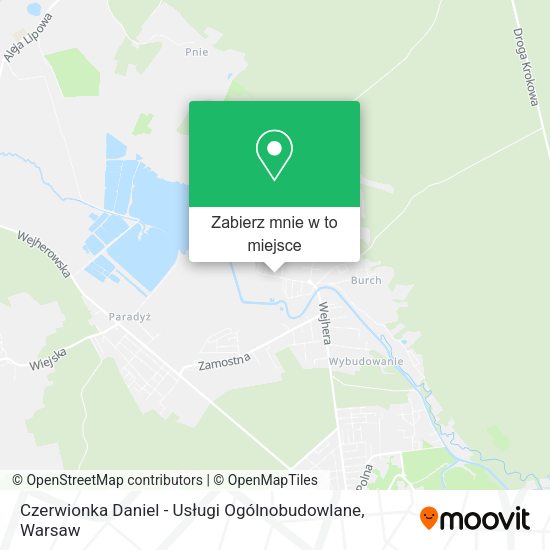 Mapa Czerwionka Daniel - Usługi Ogólnobudowlane