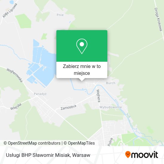 Mapa Usługi BHP Sławomir Misiak