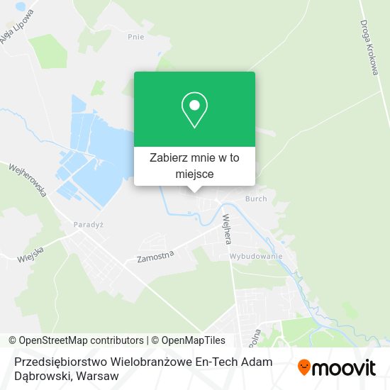 Mapa Przedsiębiorstwo Wielobranżowe En-Tech Adam Dąbrowski