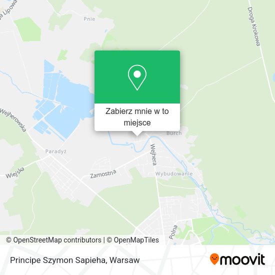 Mapa Principe Szymon Sapieha