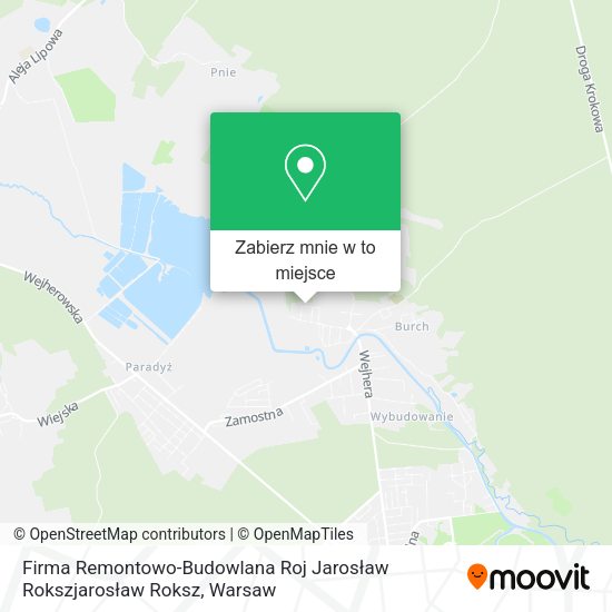 Mapa Firma Remontowo-Budowlana Roj Jarosław Rokszjarosław Roksz