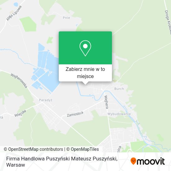 Mapa Firma Handlowa Puszyński Mateusz Puszyński