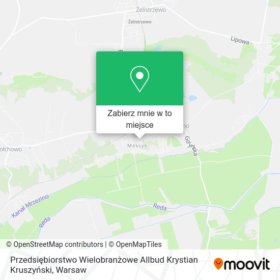 Mapa Przedsiębiorstwo Wielobranżowe Allbud Krystian Kruszyński