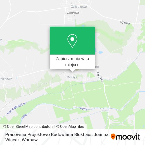 Mapa Pracownia Projektowo Budowlana Blokhaus Joanna Wiącek