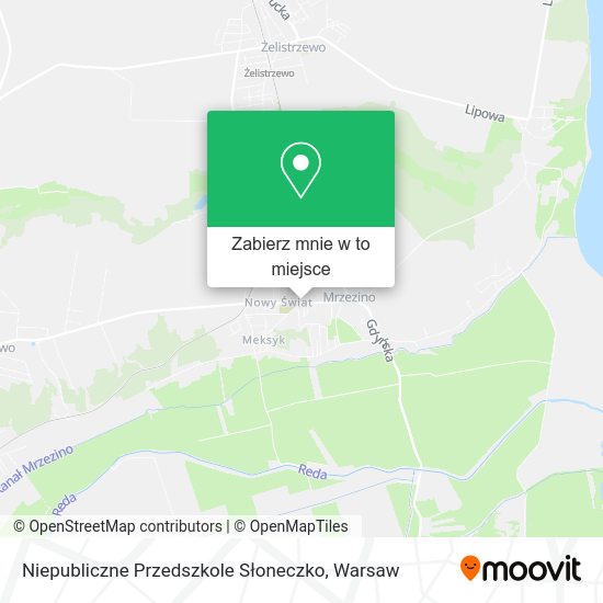 Mapa Niepubliczne Przedszkole Słoneczko