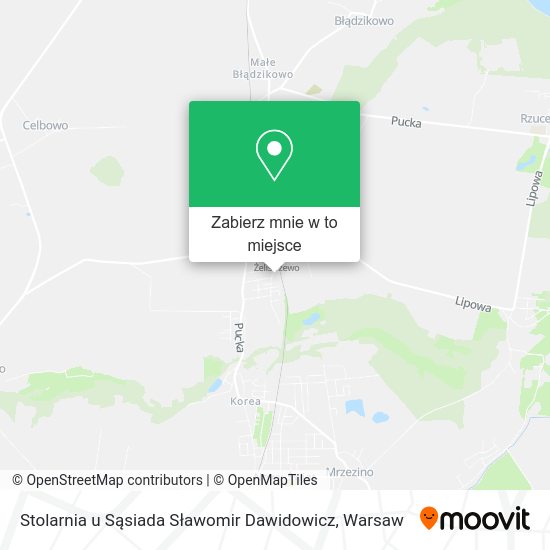 Mapa Stolarnia u Sąsiada Sławomir Dawidowicz