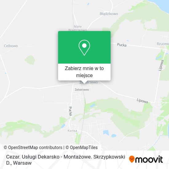 Mapa Cezar. Usługi Dekarsko - Montażowe. Skrzypkowski D.