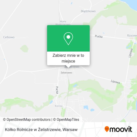 Mapa Kółko Rolnicze w Żelistrzewie