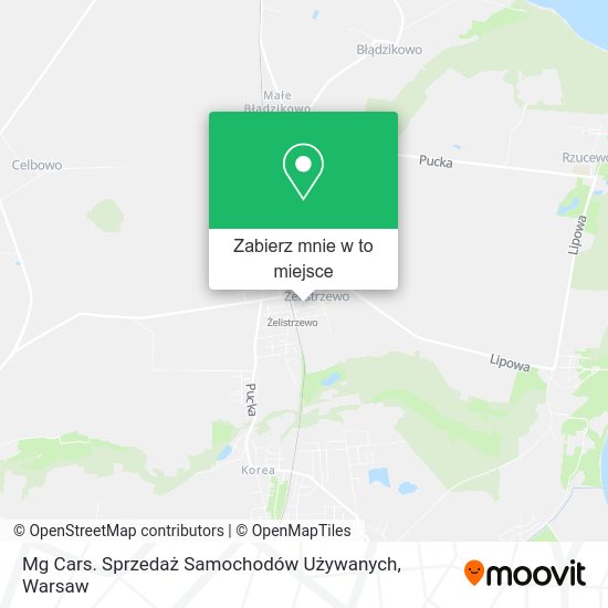 Mapa Mg Cars. Sprzedaż Samochodów Używanych