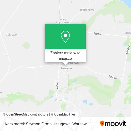 Mapa Kaczmarek Szymon Firma Usługowa