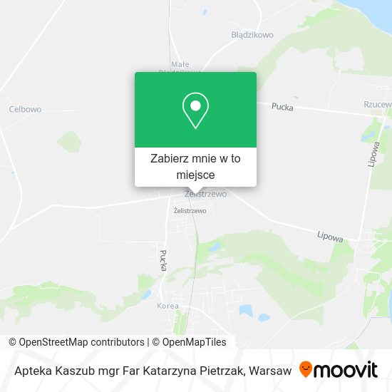 Mapa Apteka Kaszub mgr Far Katarzyna Pietrzak