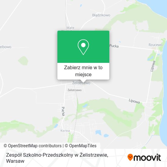 Mapa Zespół Szkolno-Przedszkolny w Żelistrzewie