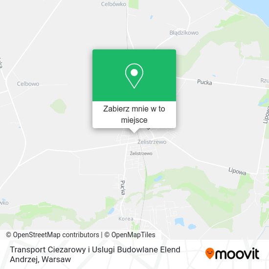 Mapa Transport Ciezarowy i Uslugi Budowlane Elend Andrzej