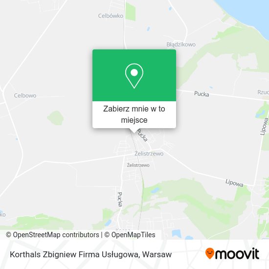 Mapa Korthals Zbigniew Firma Usługowa