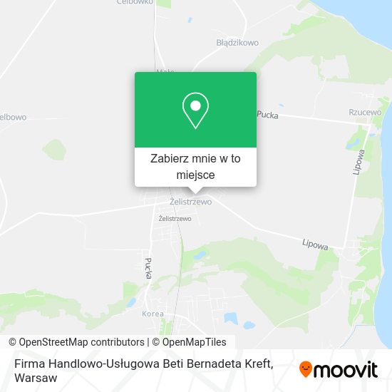 Mapa Firma Handlowo-Usługowa Beti Bernadeta Kreft